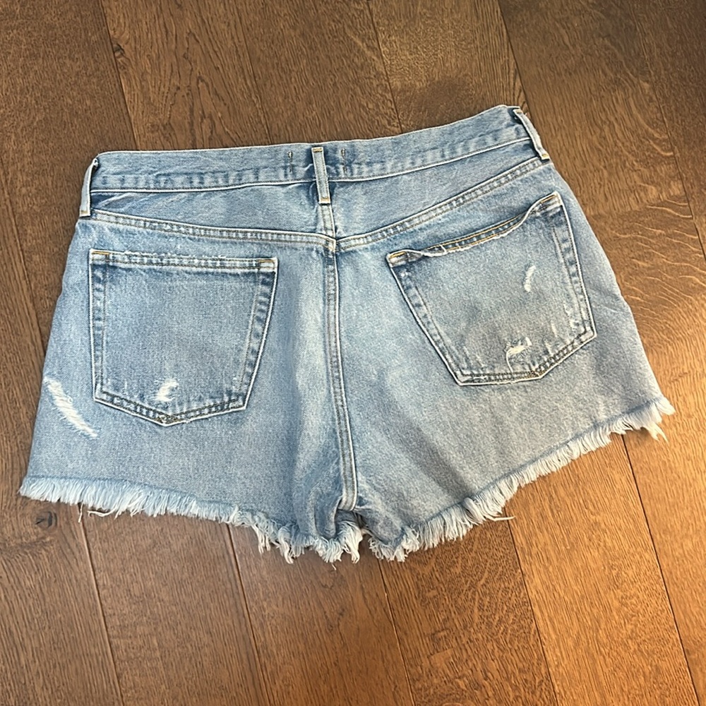 Agolde Light Blue Jean Shorts - Picture 11 of 11